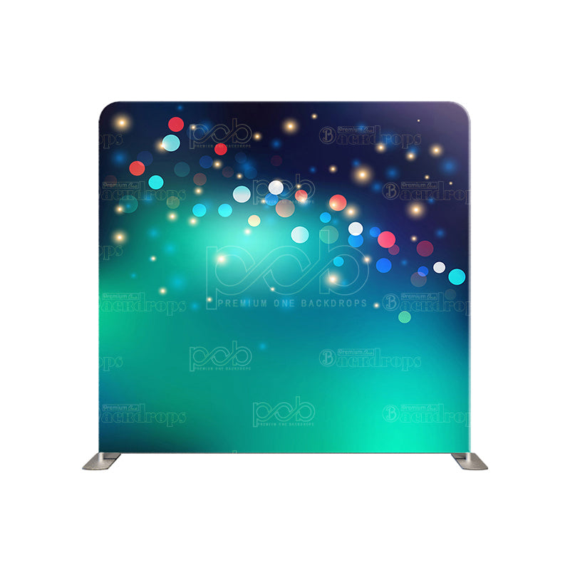 premium one pillowcover backdrops-AQUA BLURRED BOKEH