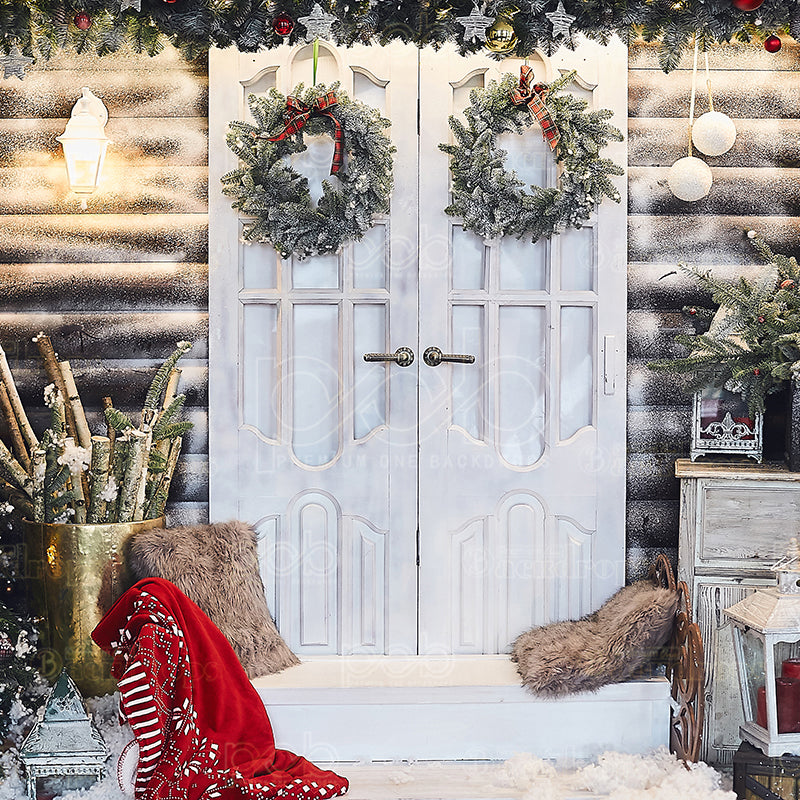 premium one pillowcover backdrops-A Christmas In The Country