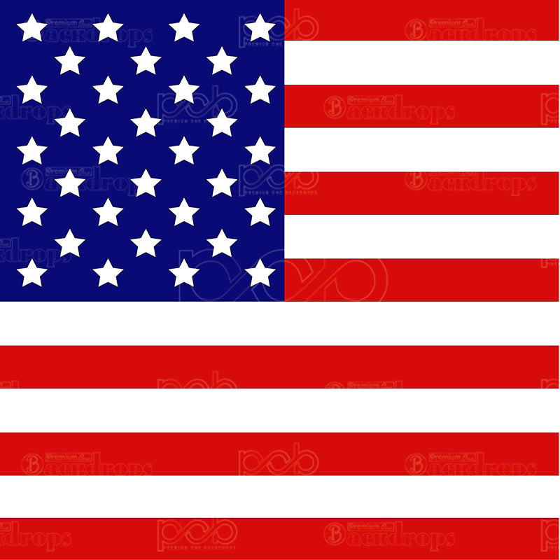 premium one pillowcover backdrops-American Flag