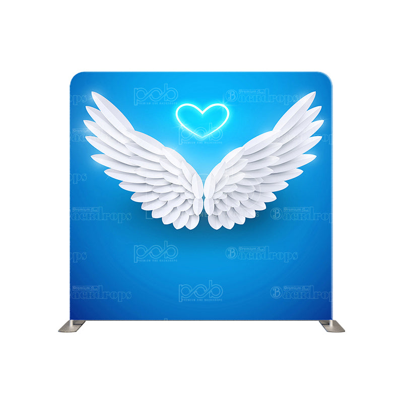 premium one pillowcover backdrops-Angel Wings And Halo