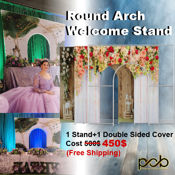 10x9ft Wedding Party Flower Arch Frame Welcome Stand Door