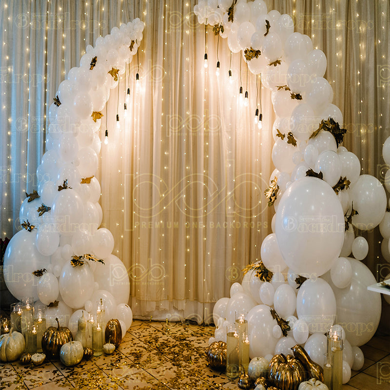 premium one pillow cover backdrops-BALLOON ARCH