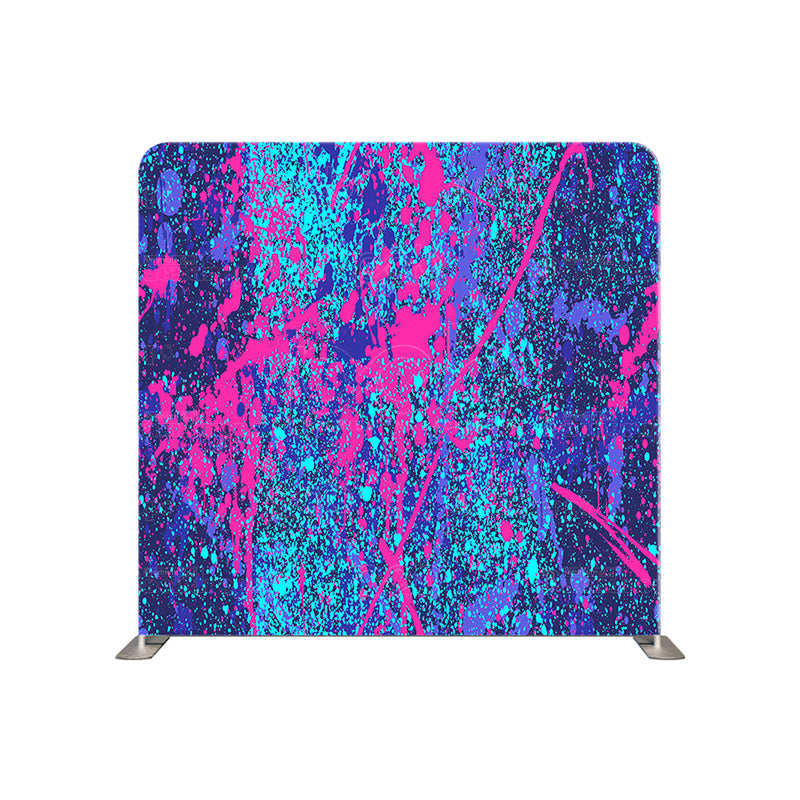 premium one pillowcover backdrops-BLUE PINK AND PURPLE SPLASH