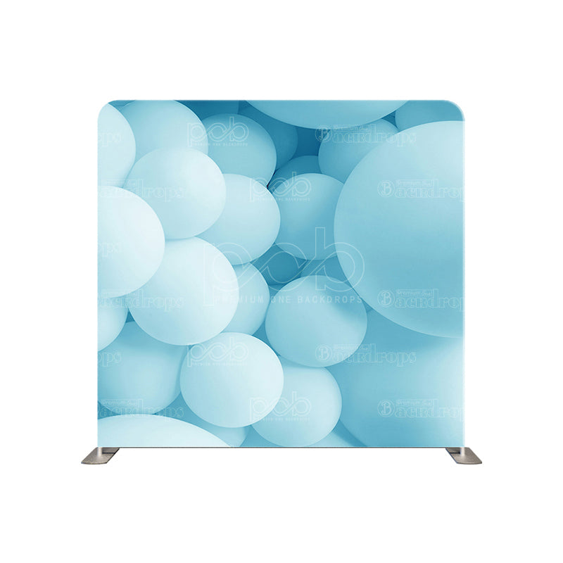 premium one pillowcover backdrops-Baby Blue Balloons Wall