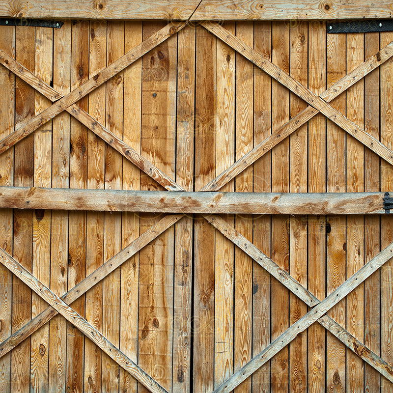 premium one pillow cover backdrops-Barn Doors