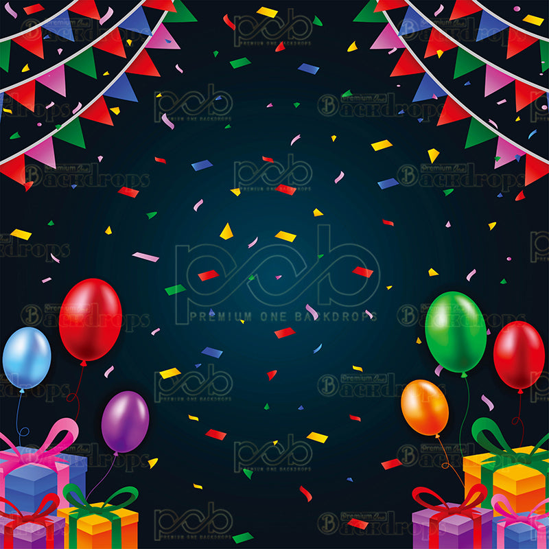 premium one pillow cover backdrops-Birthday Celebration