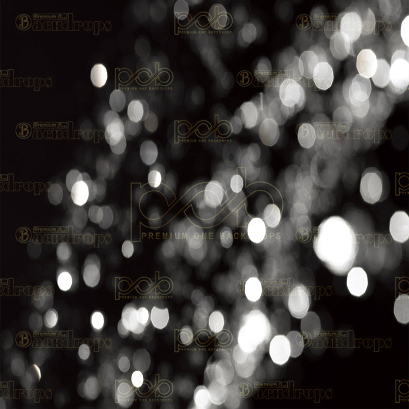 premium one pillow cover backdrops-Black Bokeh