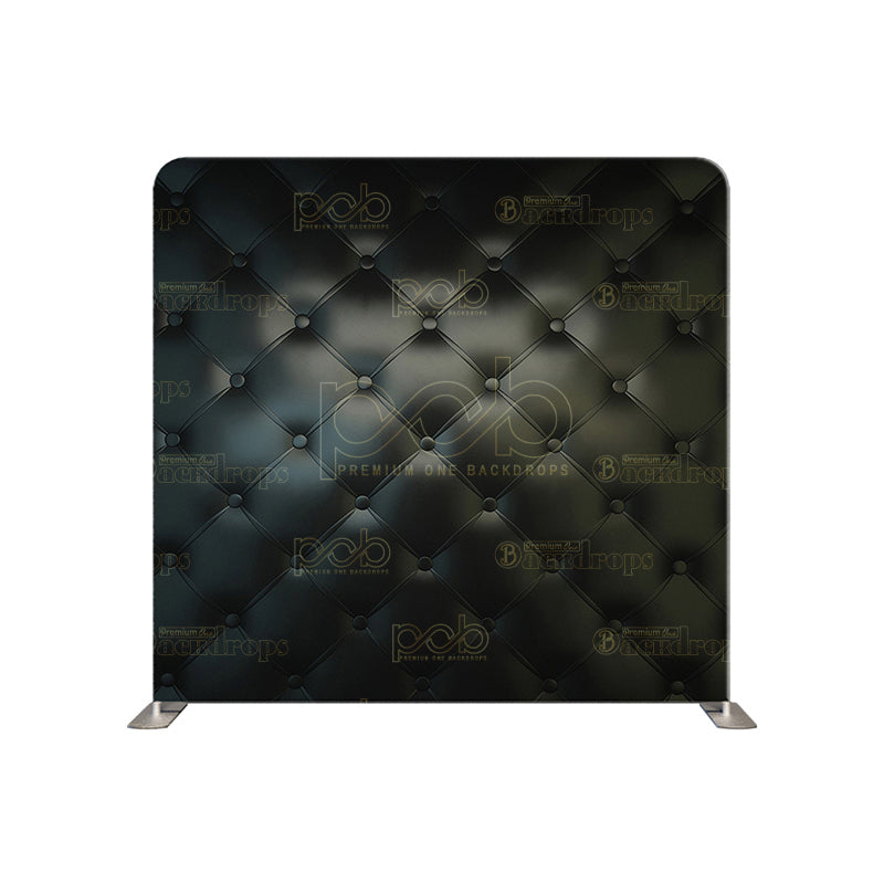 premium one pillowcover backdrops-Black Leather