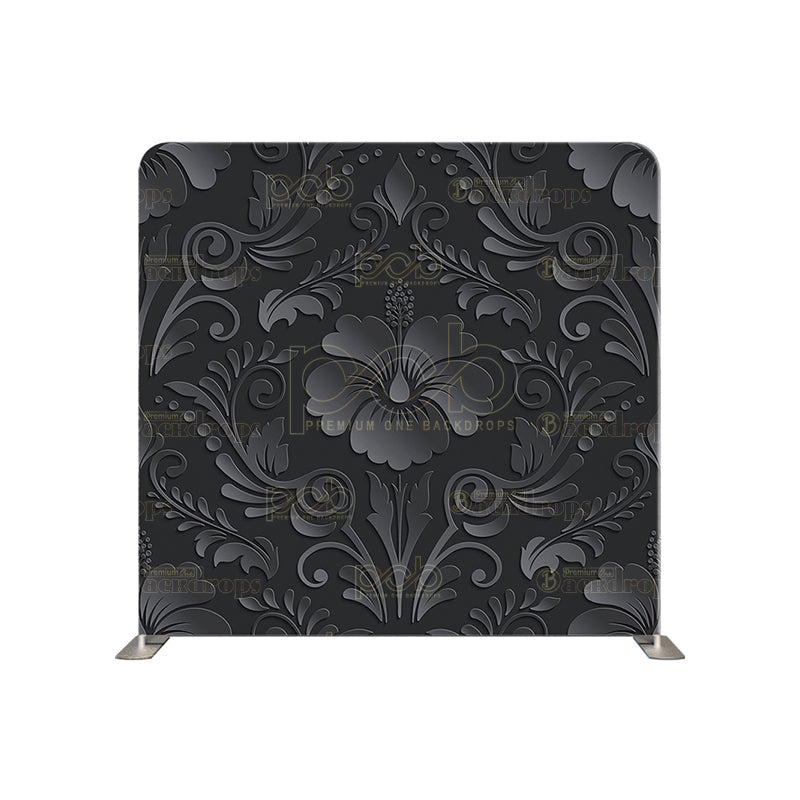 premium one pillowcover backdrops-3d Black design