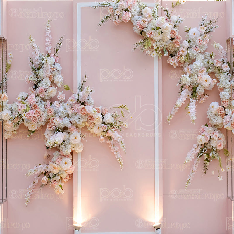 premium one pillowcover backdrops-Blush Wedding