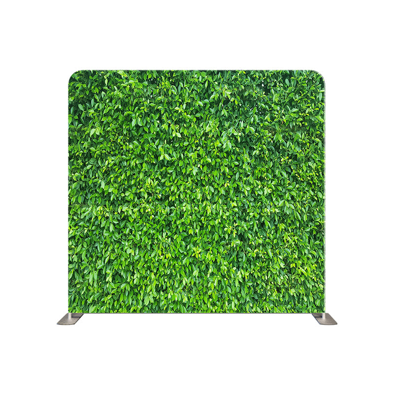 premium one pillowcover backdrops-Boxwood Green leaf background