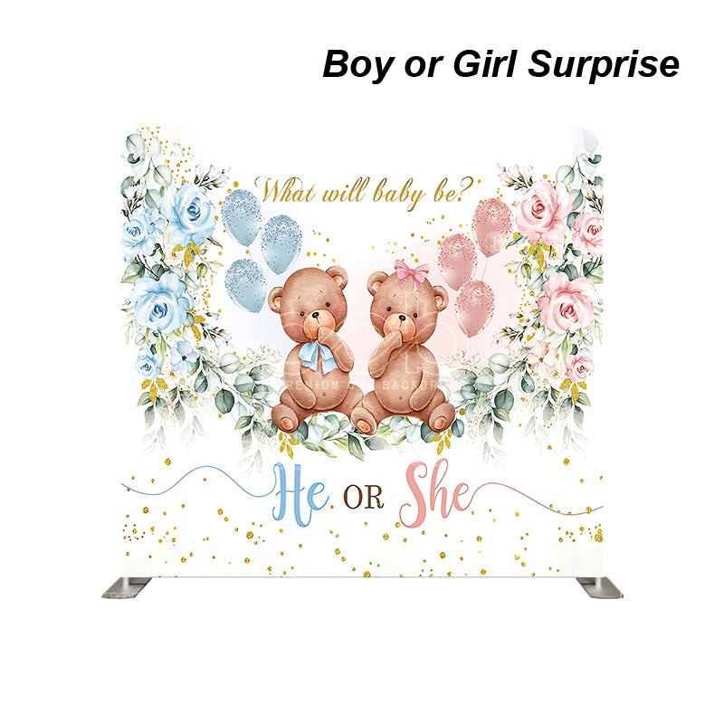 Pillow Cover Backdrop (Boy or Girl Surprise)