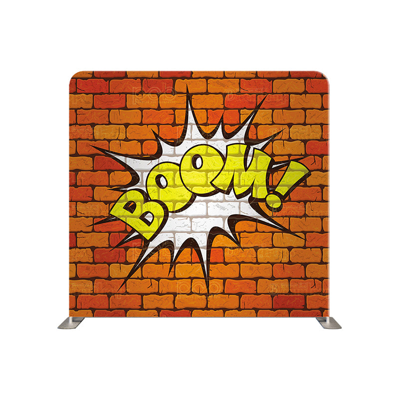 premium one pillowcover backdrops-BrickWall Boom