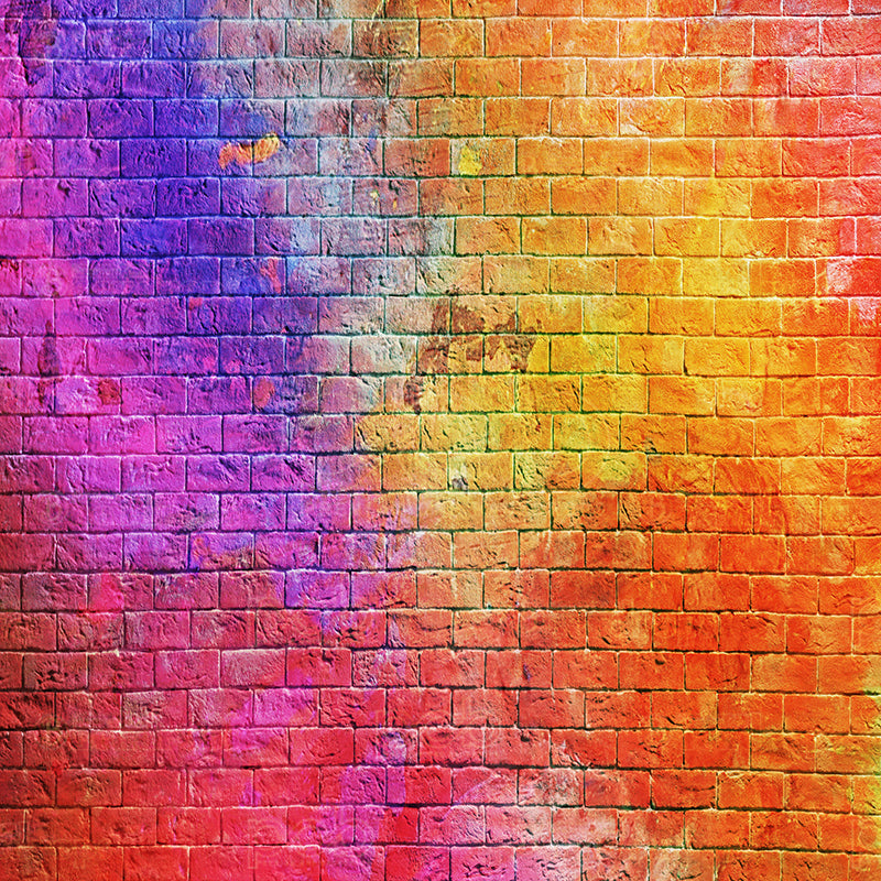 premium one pillowcover backdrops-Brick wall Chalk