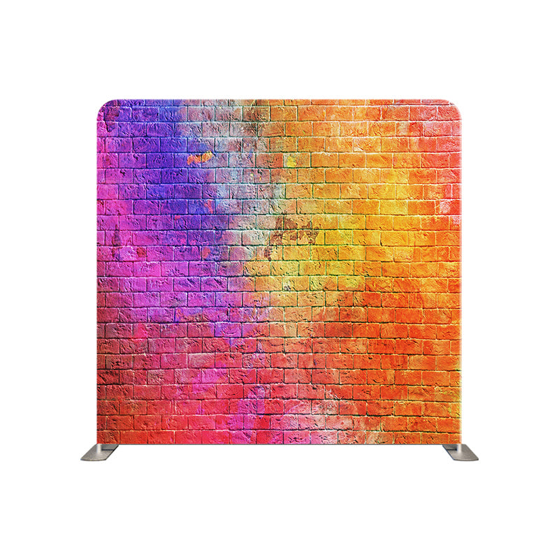 premium one pillowcover backdrops-Brick wall Chalk