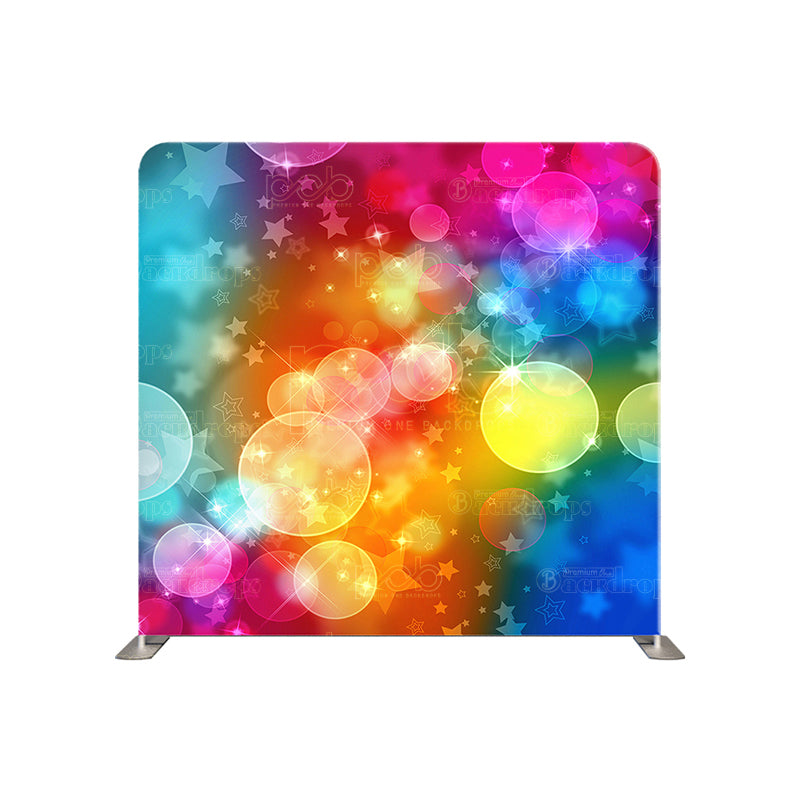 premium one pillowcover backdrops-Chroma Bubbles and Stars