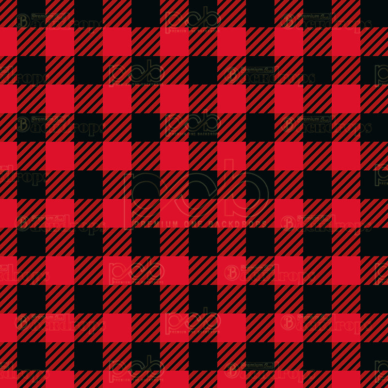 premium one pillowcover backdrops-Buffalo Plaid