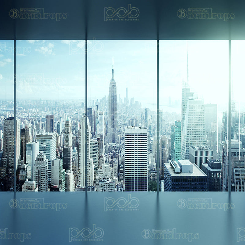 premium one pillowcover backdrops-CITY SKYLINE