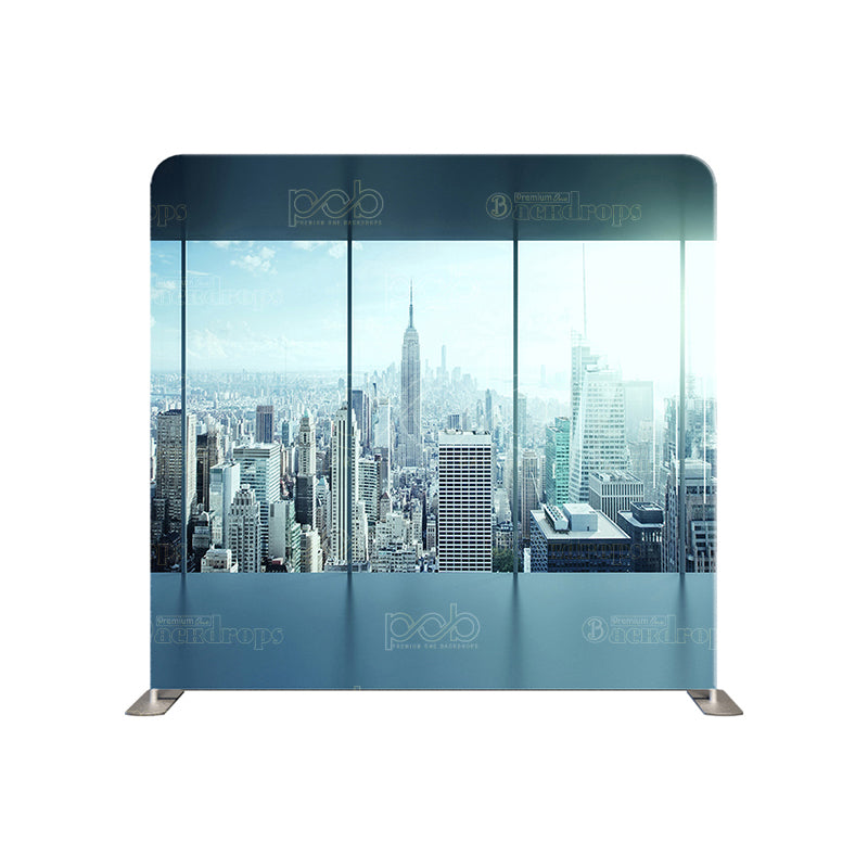 premium one pillowcover backdrops-CITY SKYLINE