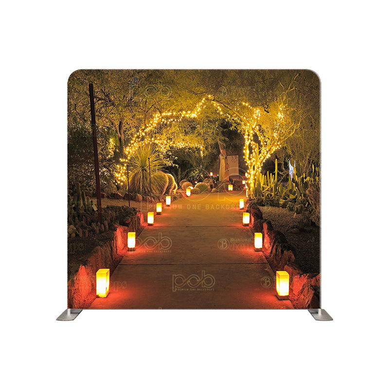 premium one pillowcover backdrops-Candle Walkway