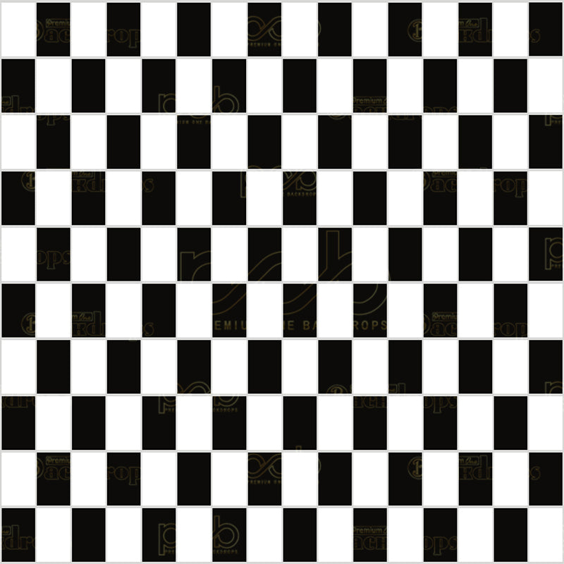 premium one pillow cover backdrops-Checker Board