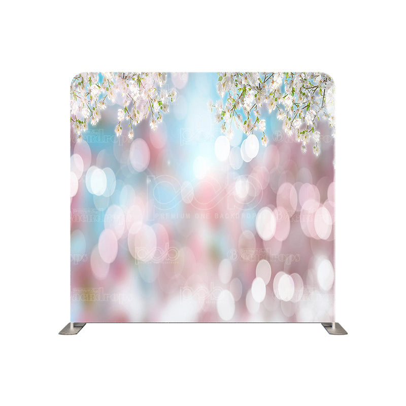 premium one pillowcover backdrops-Cherry Blossom Bokeh