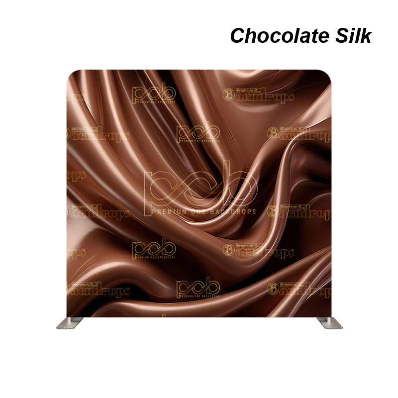 Pillow Cover Backdrop (Chocolate Silk)