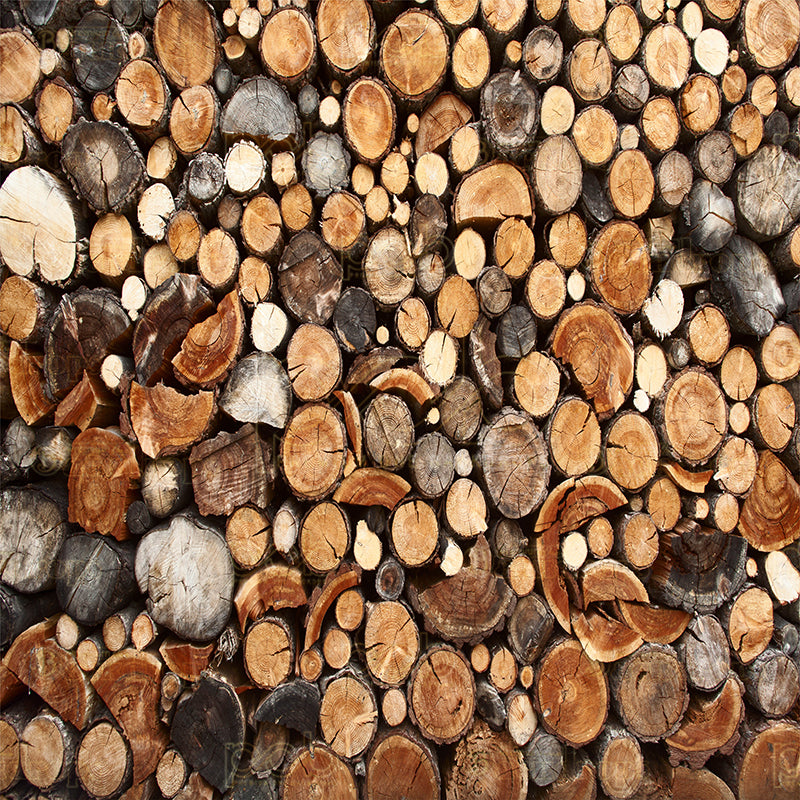 premium one pillowcover backdrops-Chopped Logs