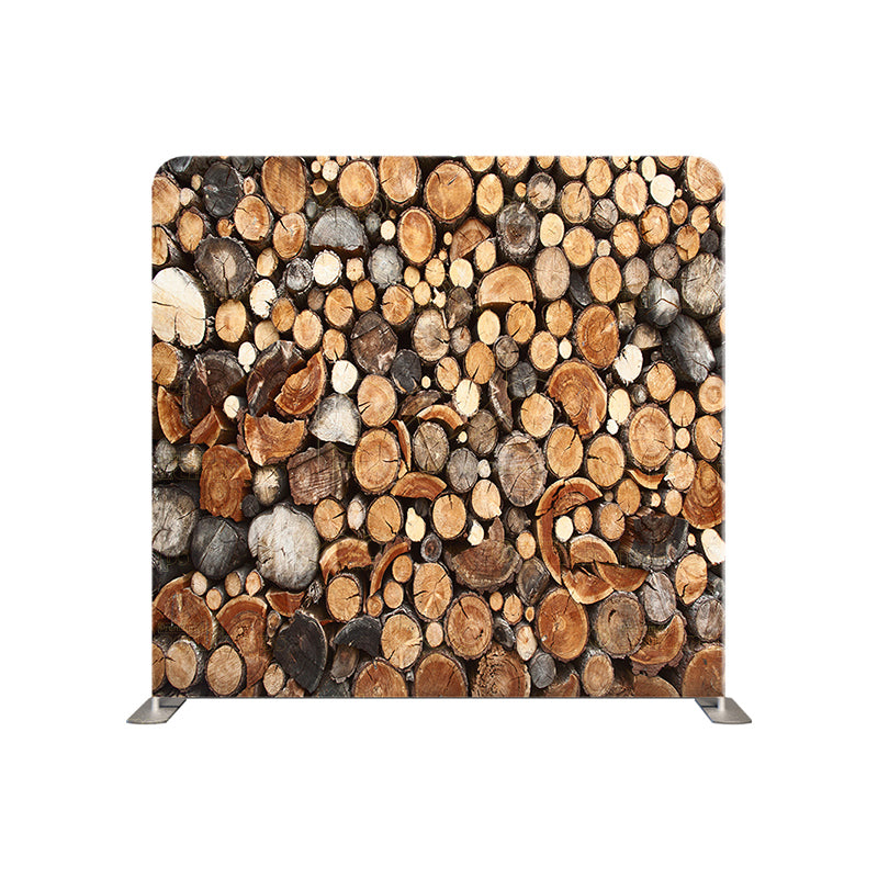 premium one pillowcover backdrops-Chopped Logs