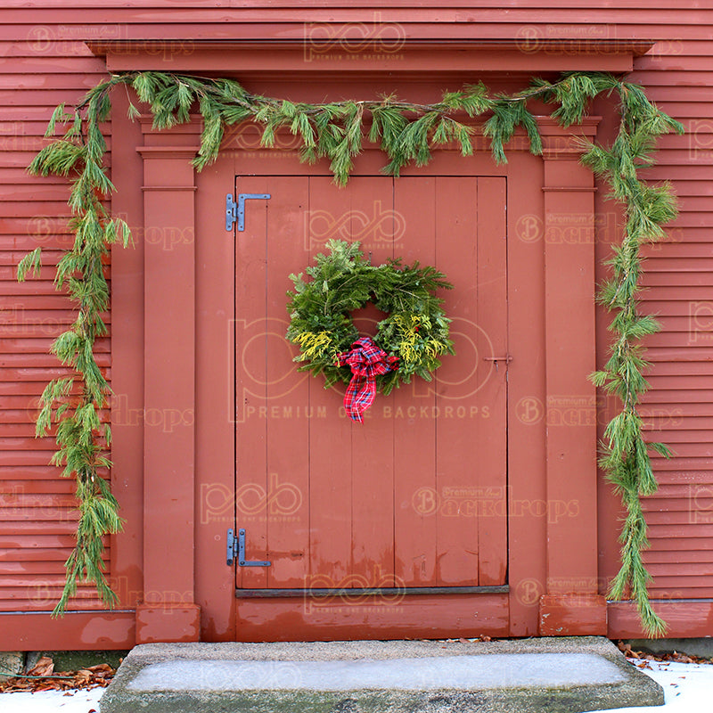 premium one pillowcover backdrops-Christmas Farm