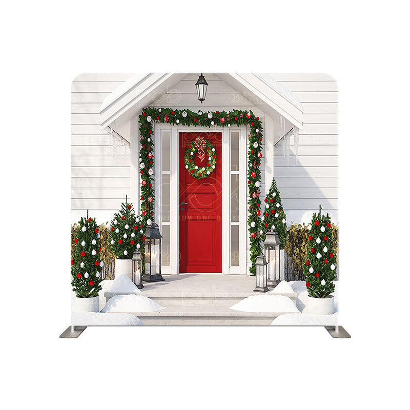 premium one pillowcover backdrops-Christmas House