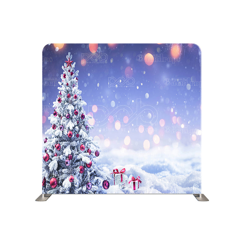 premium one pillowcover backdrops-Christmas Tree Shine