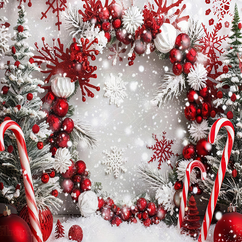 premium one pillowcover backdrops-Christmas holiday theme