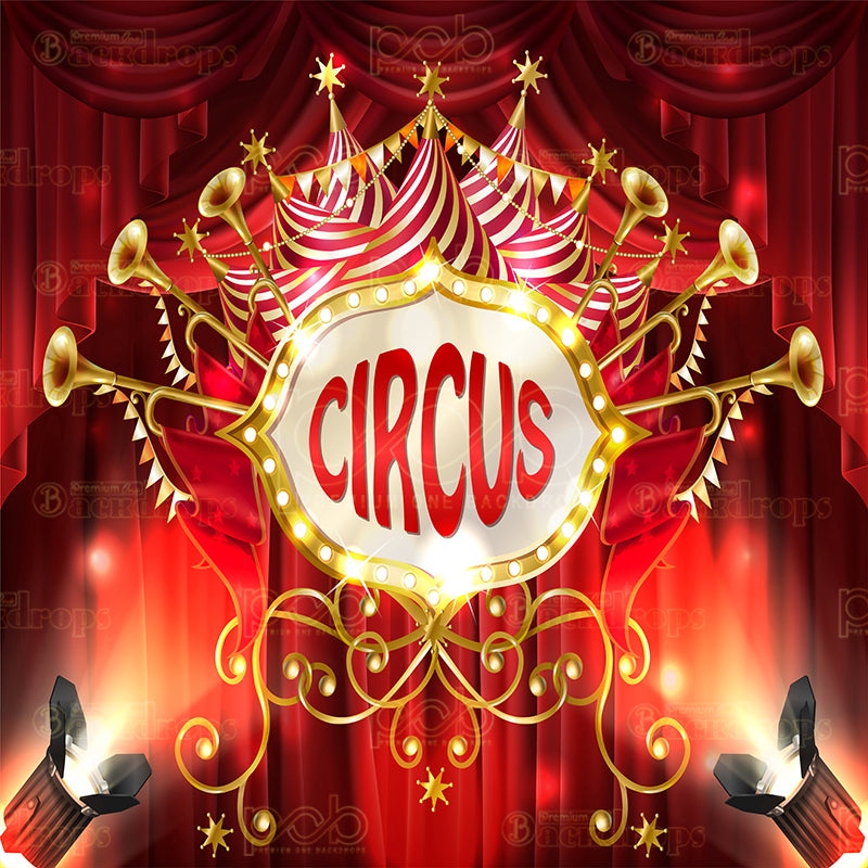 premium one pillowcover backdrops-Circus Entertainment