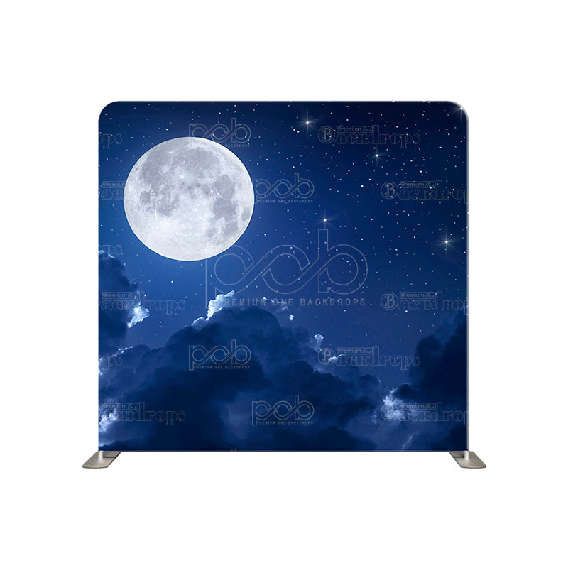 premium one pillowcover backdrops-Cloudy Moon