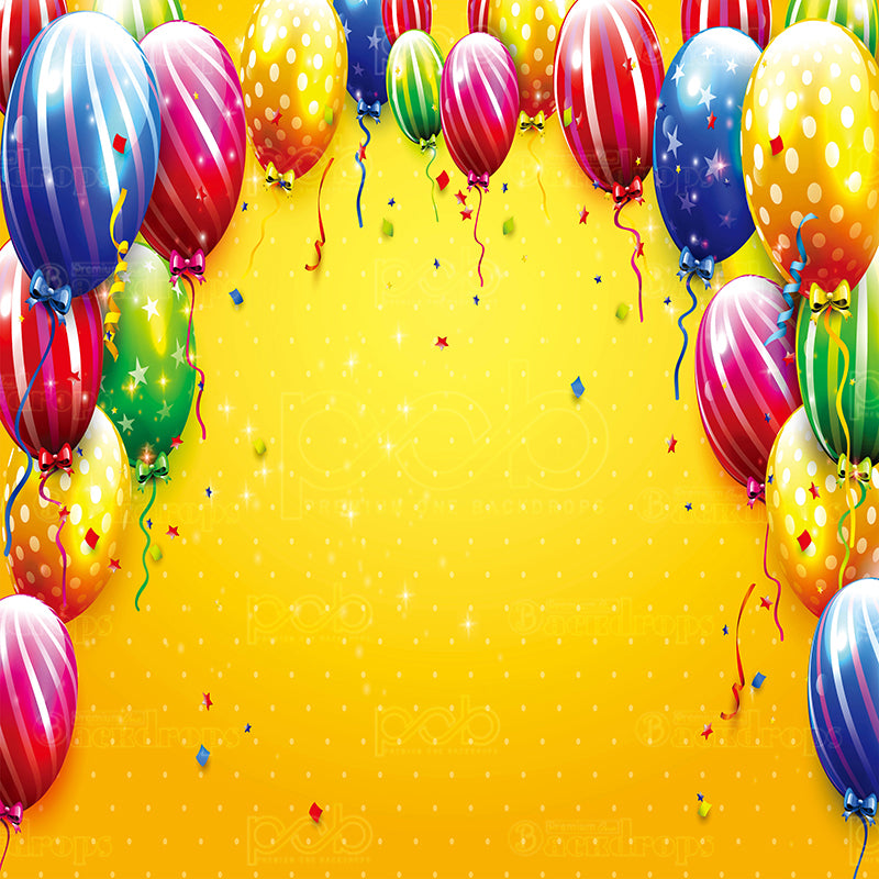 premium one pillowcover backdrops-Colorful Balloons