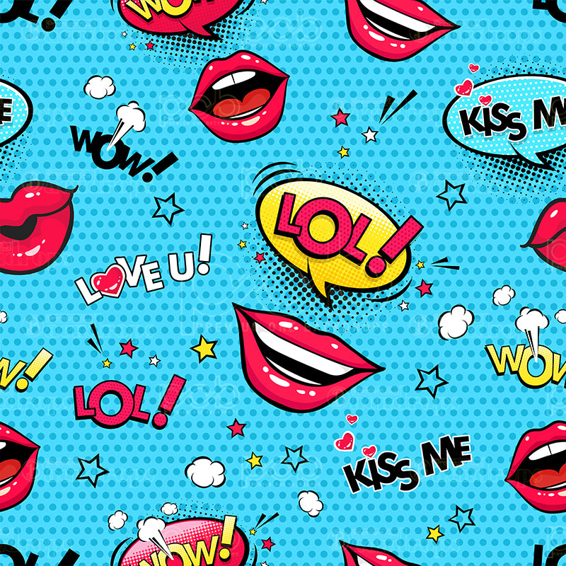 premium one pillowcover backdrops-Comically Retro