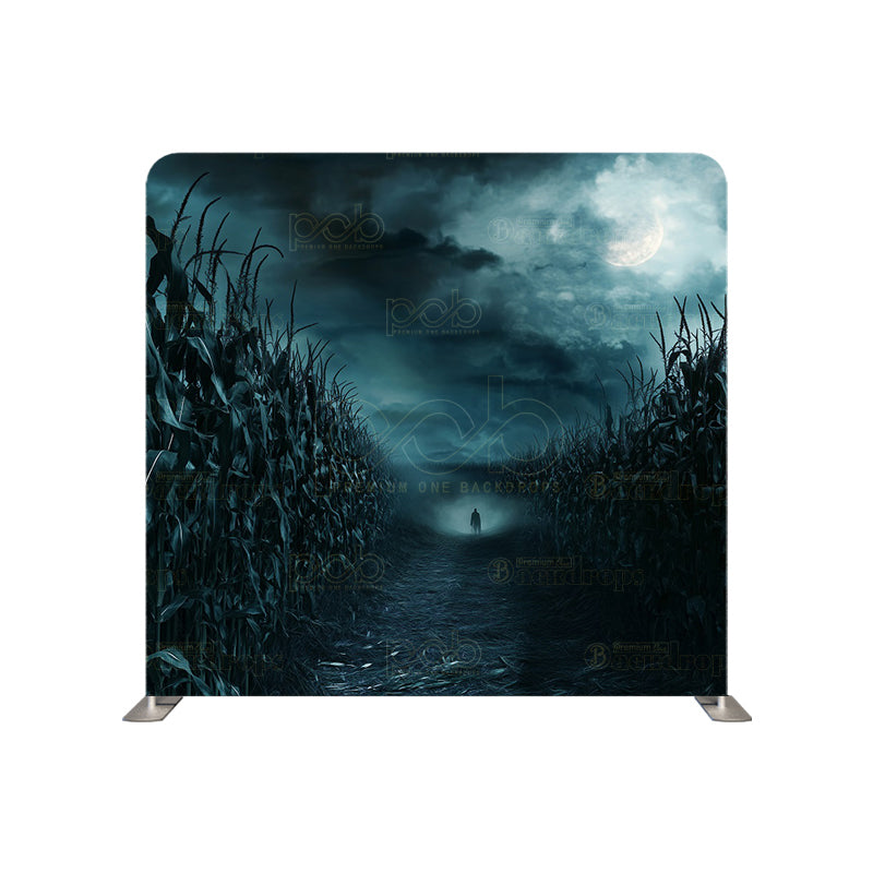 premium one pillowcover backdrops-Cornfield at Night