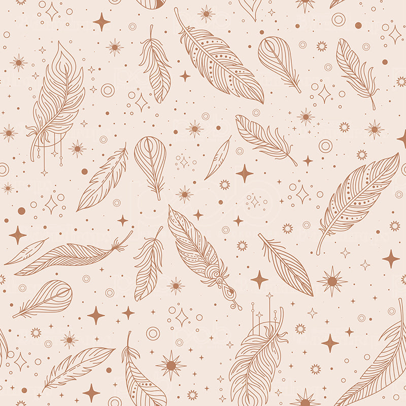 Pillow Cover Backdrop (Cosmic Feather Pattern)