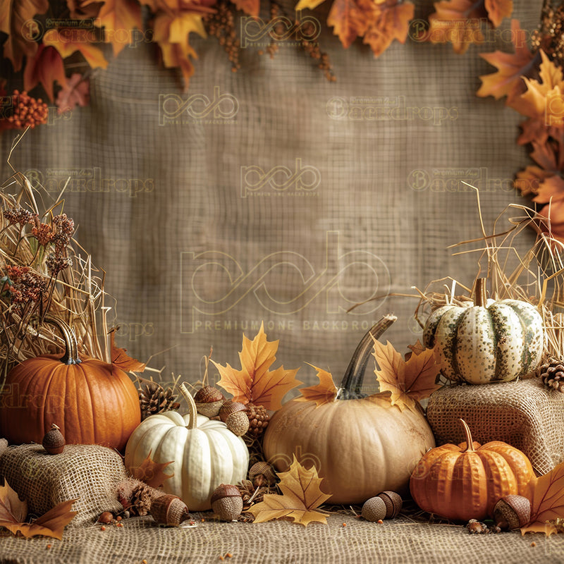 Pillow Cover Backdrop (Cozy Harvest Time Setup)