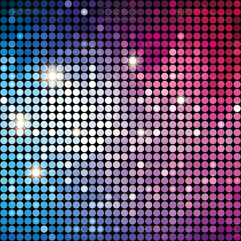 premium one pillowcover backdrops-DISCO LIVE SPARKLE