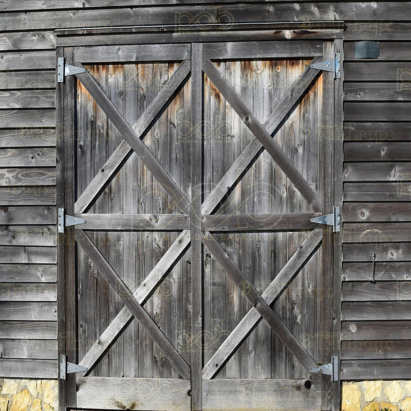 premium one pillowcover backdrops-Dark Barn Doors