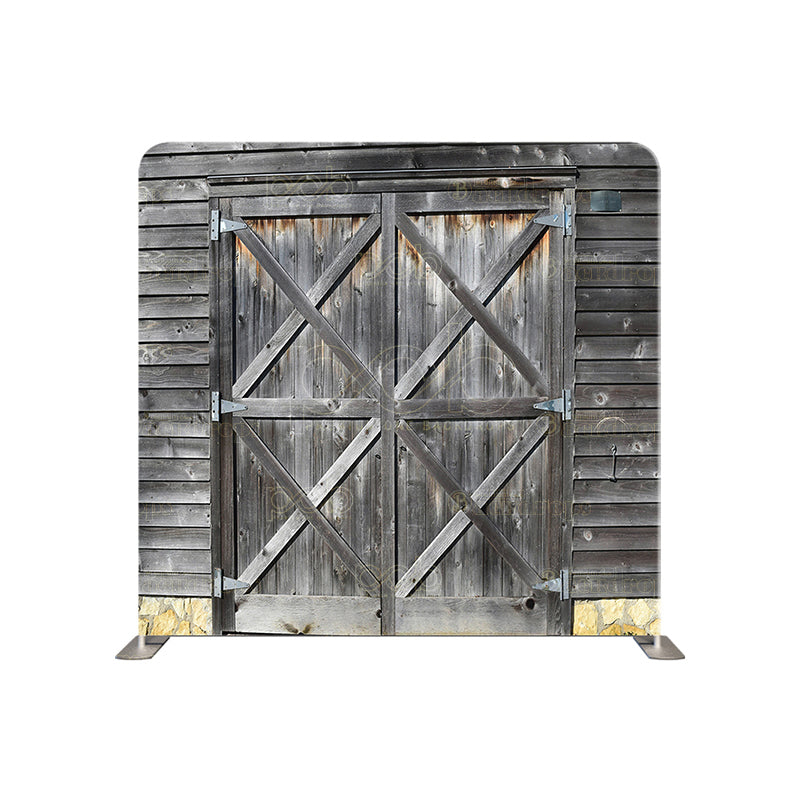 premium one pillowcover backdrops-Dark Barn Doors