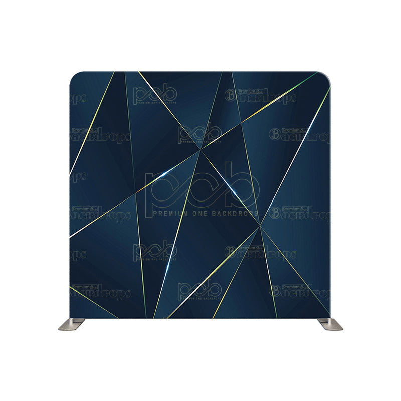 premium one pillowcover backdrops-Dark Blue Poly