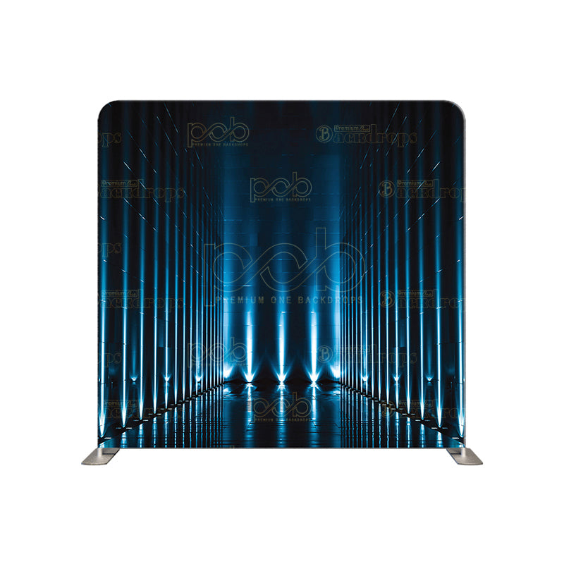 premium one pillowcover backdrops-Dark Blue tunnel