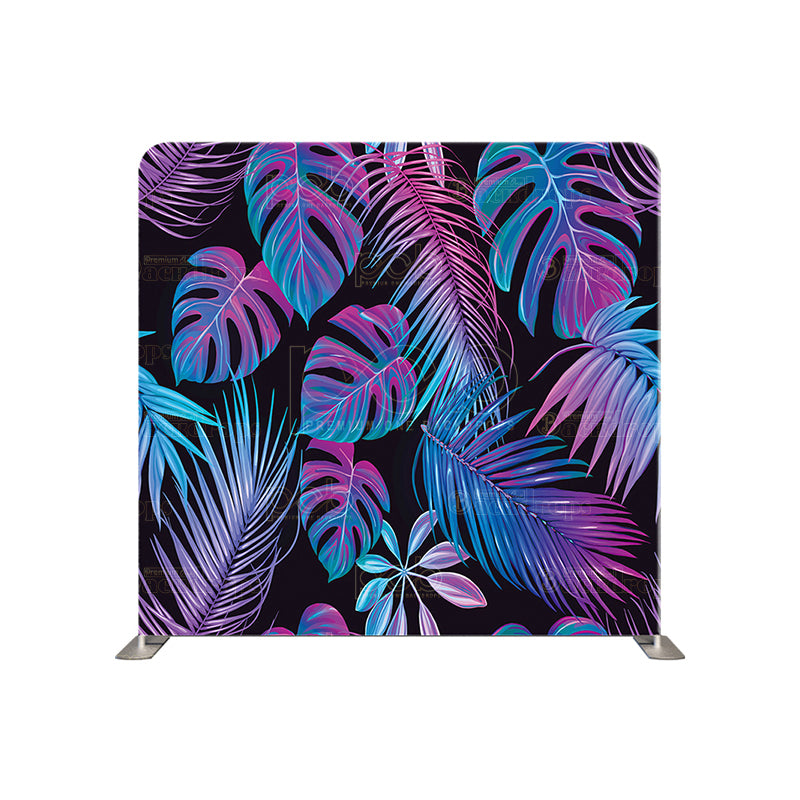 premium one pillowcover backdrops-Dark Purple Tropic