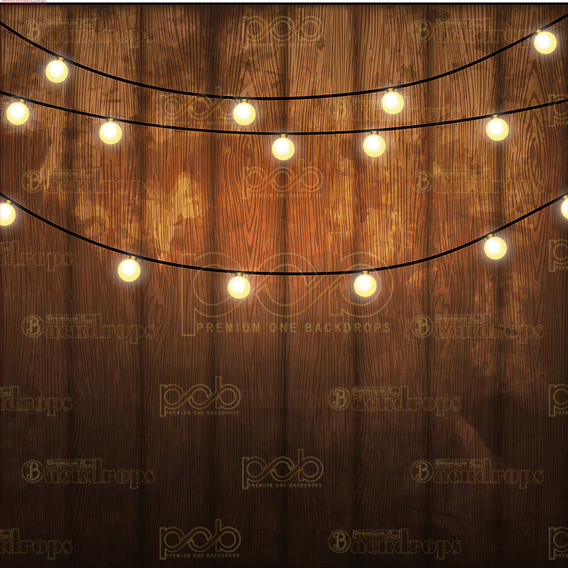 premium one pillowcover backdrops-Dark Wood with lights