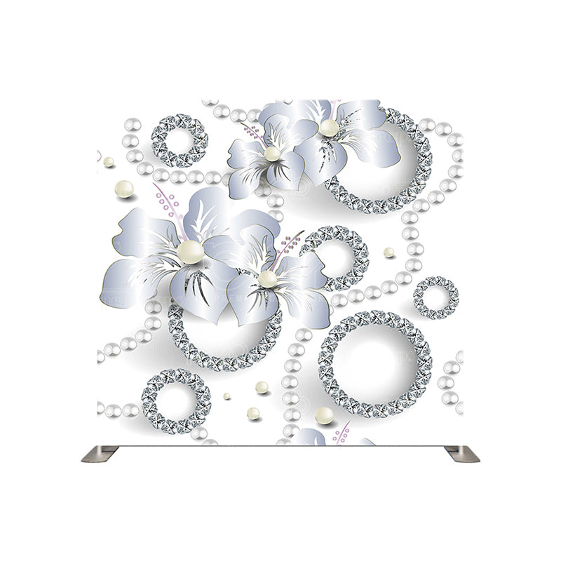 premium one pillowcover backdrops-Diamonds and Pearls