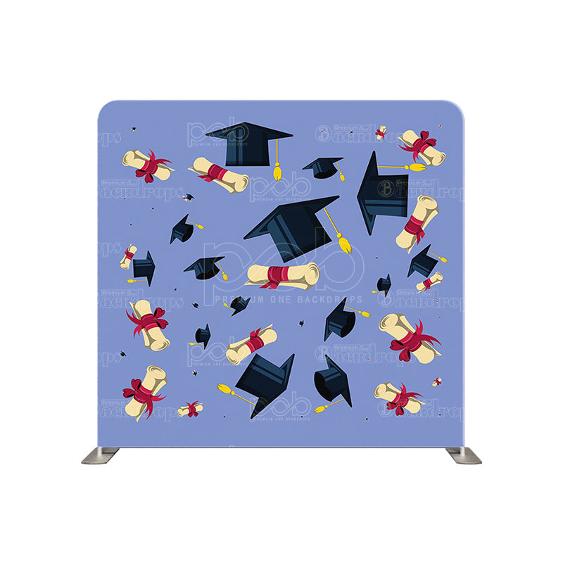 premium one pillowcover backdrops- Trencher cap and Diplomas