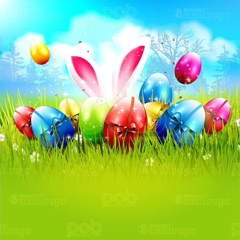 premium one pillowcover backdrops-Easter Surprise